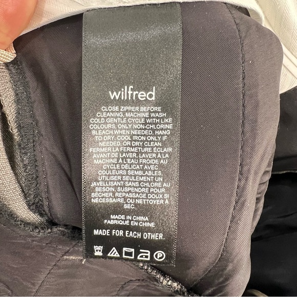 Aritzia Wilfred Effortless Pant brown pleated wide leg old money trousers 2 - Picture 15 of 16